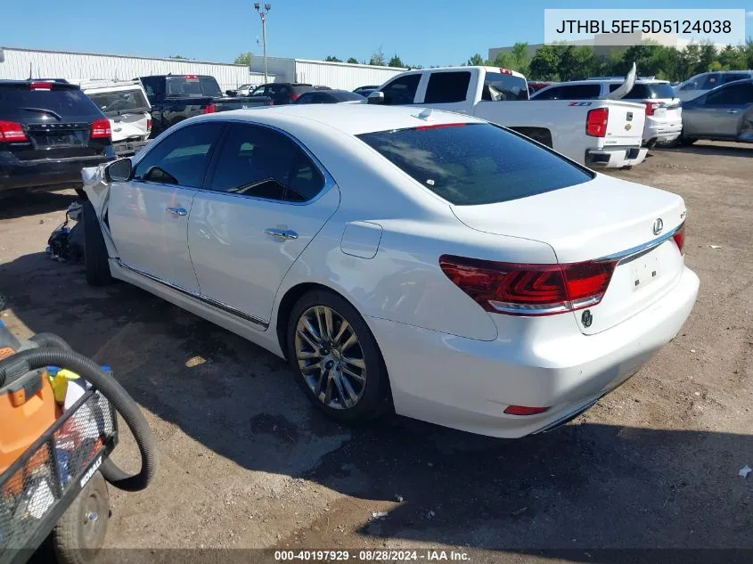 JTHBL5EF5D5124038 2013 Lexus Ls 460