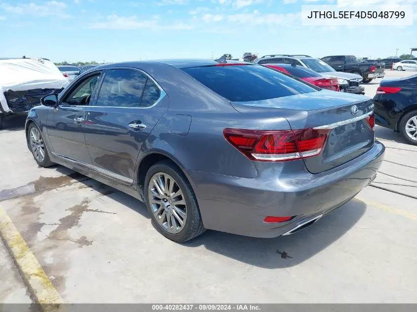 2013 Lexus Ls 460 L VIN: JTHGL5EF4D5048799 Lot: 40282437