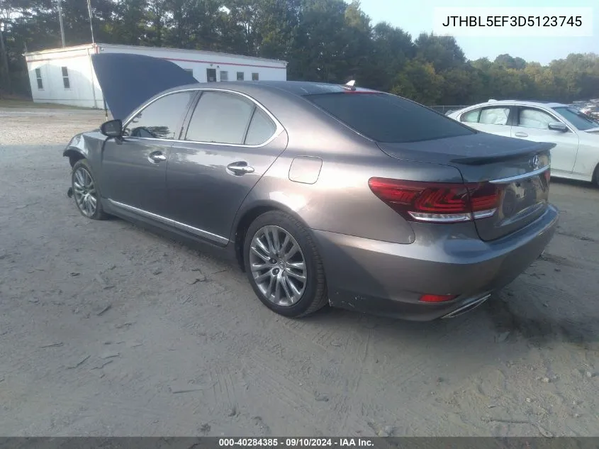 2013 Lexus Ls 460 460 VIN: JTHBL5EF3D5123745 Lot: 40284385