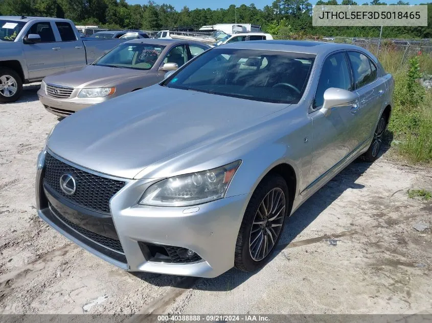 2013 Lexus Ls 460 VIN: JTHCL5EF3D5018465 Lot: 40388888