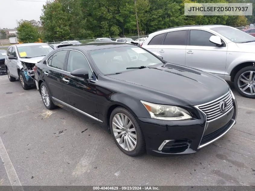 2013 Lexus Ls 460 VIN: JTHCL5EF2D5017937 Lot: 40404629