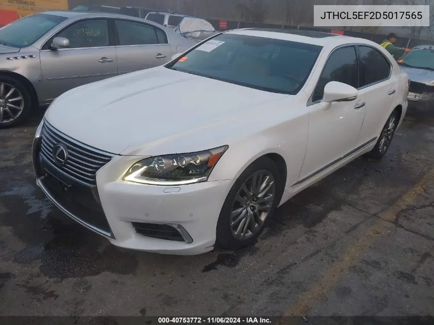 2013 Lexus Ls 460 VIN: JTHCL5EF2D5017565 Lot: 40753772