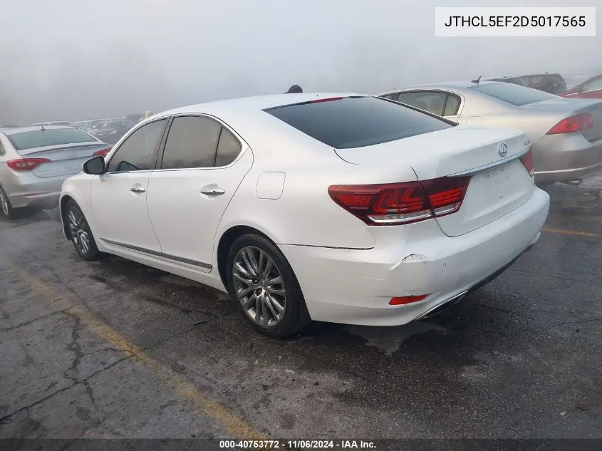 2013 Lexus Ls 460 VIN: JTHCL5EF2D5017565 Lot: 40753772