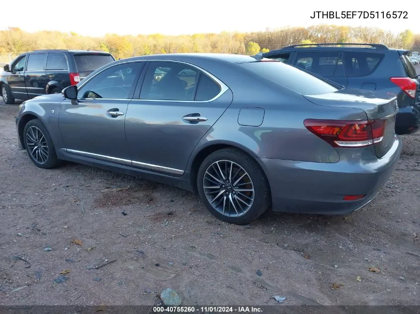 2013 Lexus Ls 460 VIN: JTHBL5EF7D5116572 Lot: 40755260