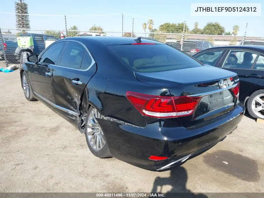 2013 Lexus Ls 460 VIN: JTHBL1EF9D5124312 Lot: 40811496