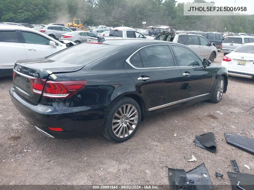 JTHDL5EF2E5006958 2014 Lexus Ls 460 L