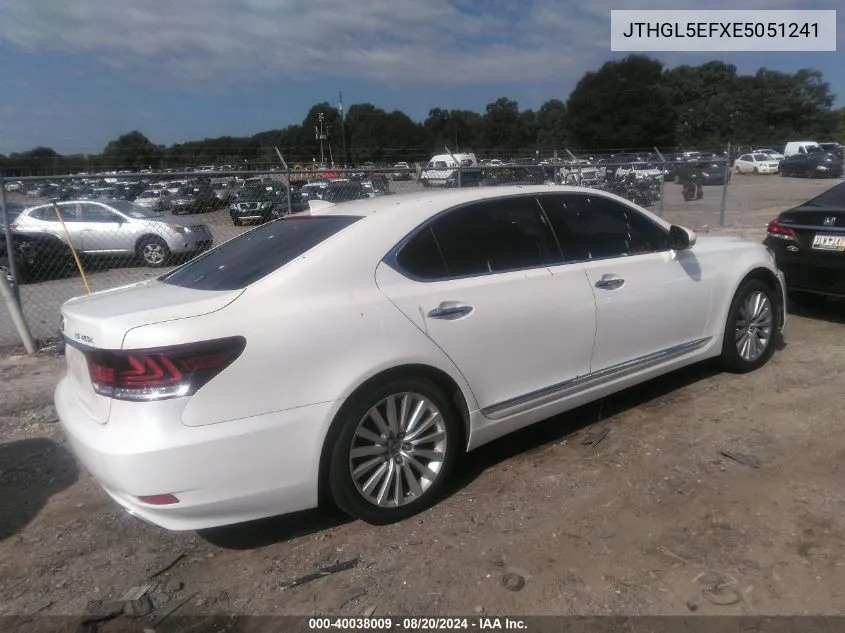 JTHGL5EFXE5051241 2014 Lexus Ls 460 L