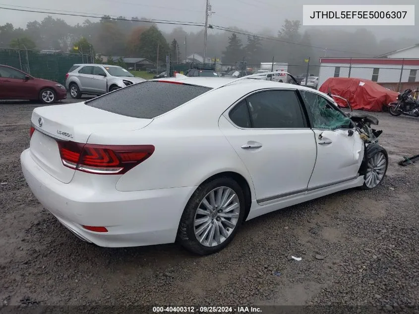 2014 Lexus Ls 460 L VIN: JTHDL5EF5E5006307 Lot: 40400312