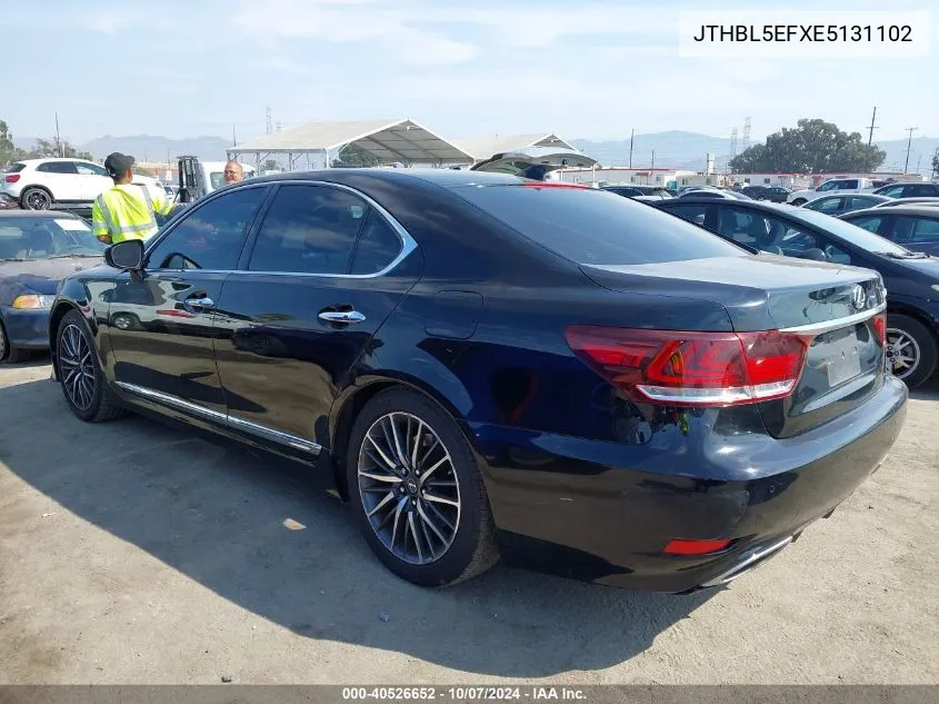 2014 Lexus Ls 460 460 VIN: JTHBL5EFXE5131102 Lot: 40526652