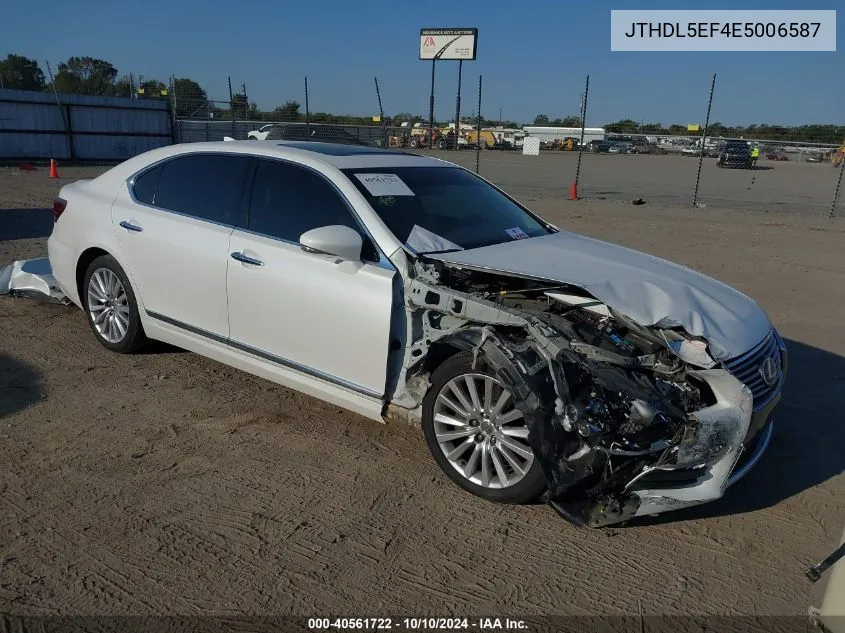 2014 Lexus Ls 460 L VIN: JTHDL5EF4E5006587 Lot: 40561722