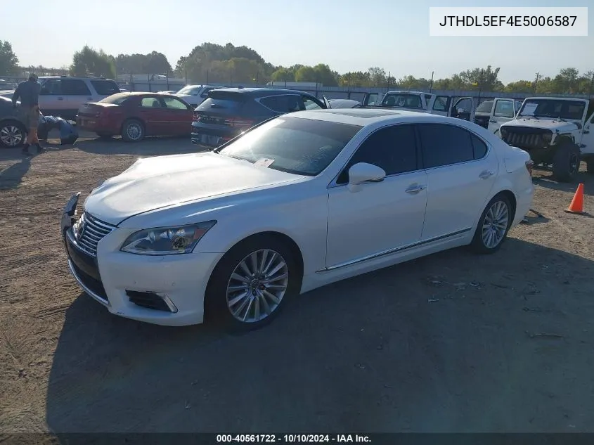 2014 Lexus Ls 460 L VIN: JTHDL5EF4E5006587 Lot: 40561722