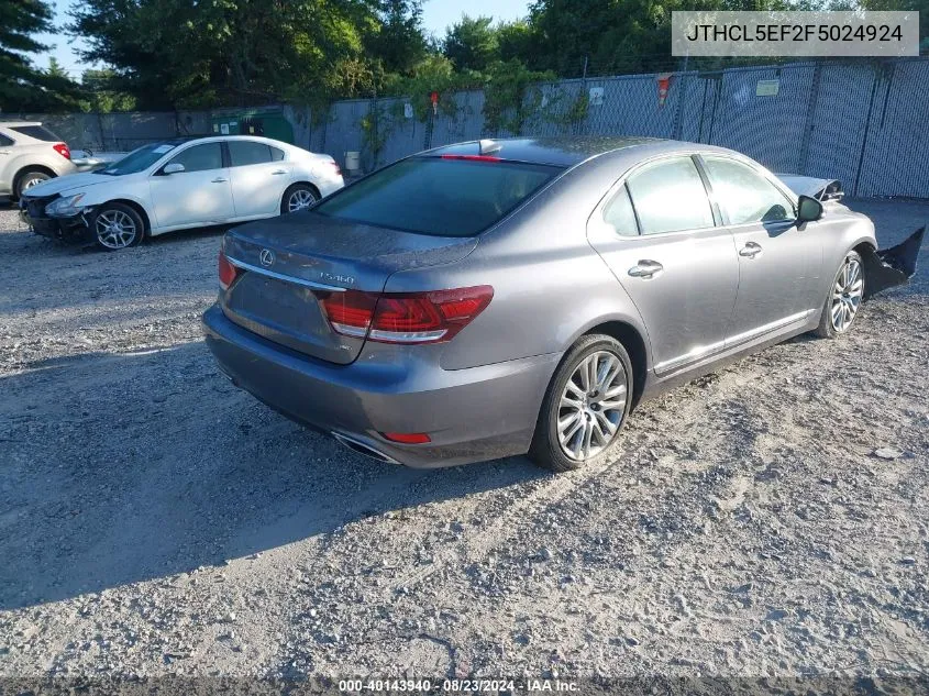 JTHCL5EF2F5024924 2015 Lexus Ls 460