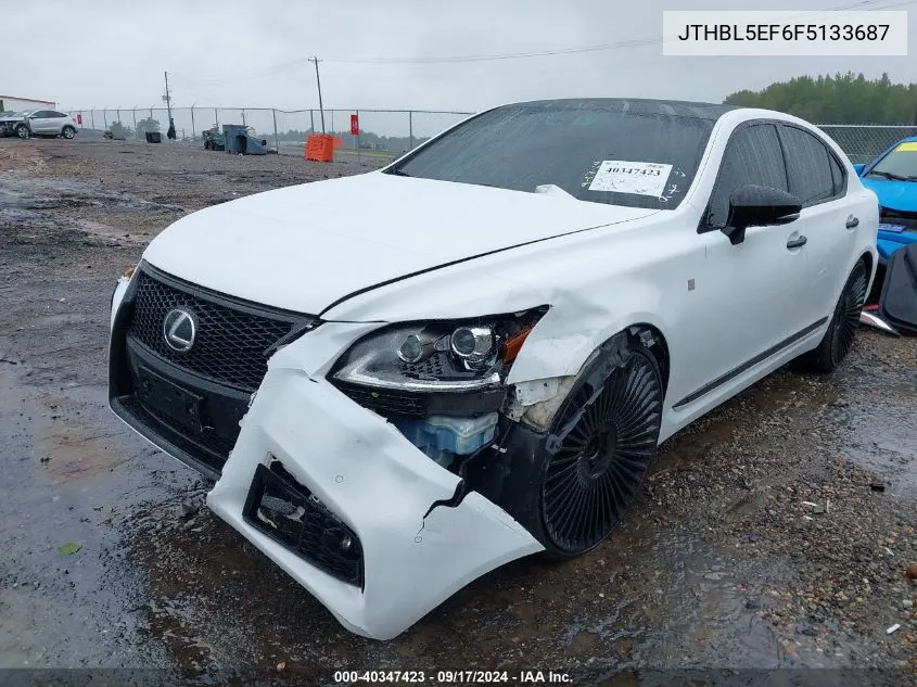 2015 Lexus Ls 460 Crafted Line VIN: JTHBL5EF6F5133687 Lot: 40347423