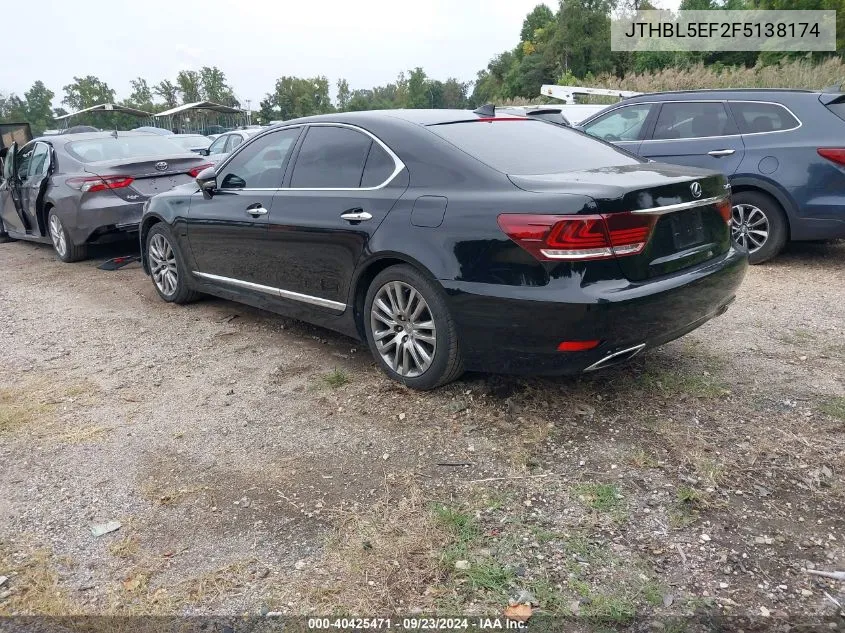 2015 Lexus Ls 460 VIN: JTHBL5EF2F5138174 Lot: 40425471