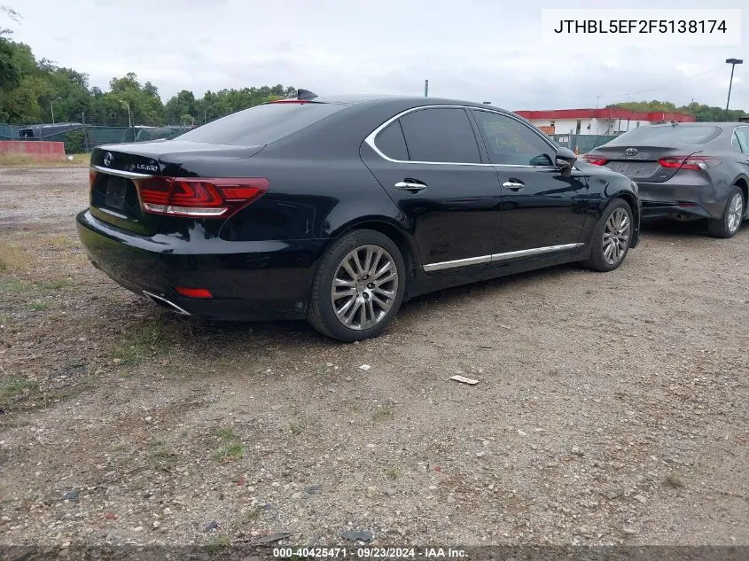 2015 Lexus Ls 460 VIN: JTHBL5EF2F5138174 Lot: 40425471