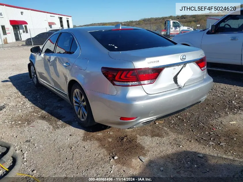 2015 Lexus Ls 460 VIN: JTHCL5EF4F5024620 Lot: 40868496