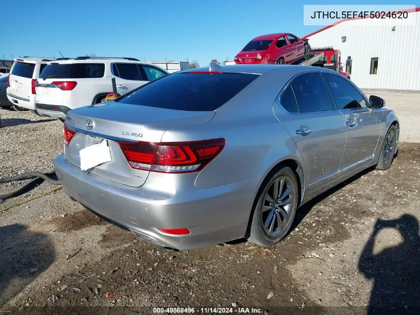 2015 Lexus Ls 460 VIN: JTHCL5EF4F5024620 Lot: 40868496