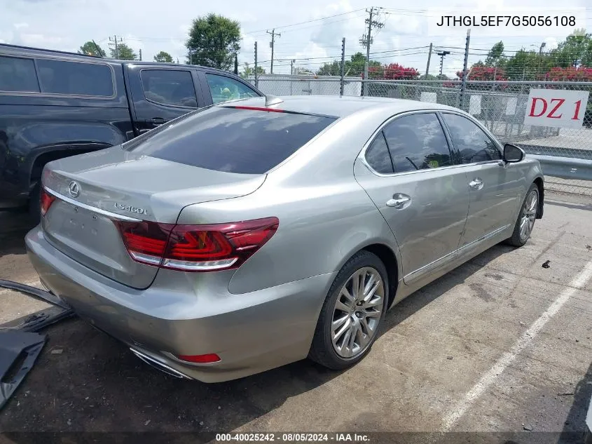 JTHGL5EF7G5056108 2016 Lexus Ls 460 L