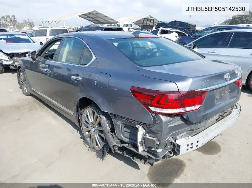 2016 Lexus Ls 460 VIN: JTHBL5EF5G5142530 Lot: 40715444