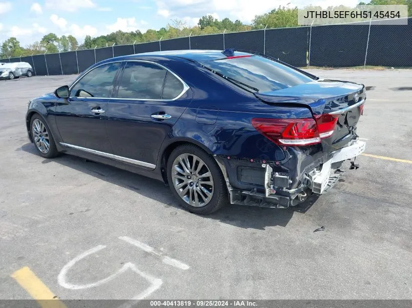 2017 Lexus Ls 460 VIN: JTHBL5EF6H5145454 Lot: 40413819