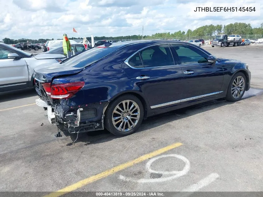 2017 Lexus Ls 460 VIN: JTHBL5EF6H5145454 Lot: 40413819