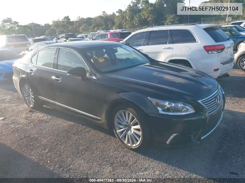 JTHCL5EF7H5029104 2017 Lexus Ls 460