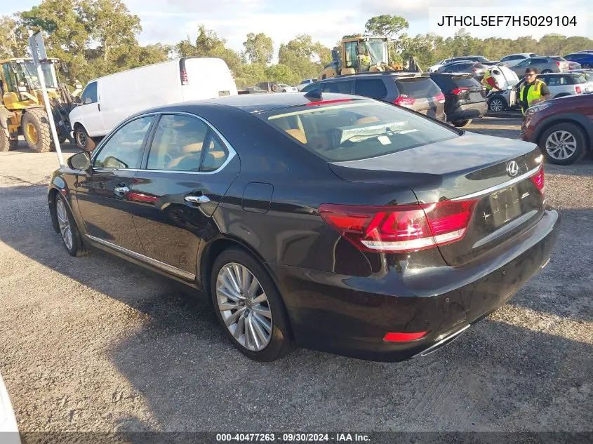 JTHCL5EF7H5029104 2017 Lexus Ls 460