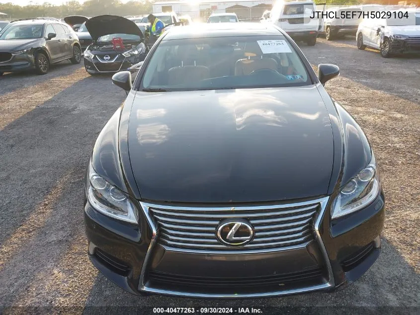 2017 Lexus Ls 460 VIN: JTHCL5EF7H5029104 Lot: 40477263