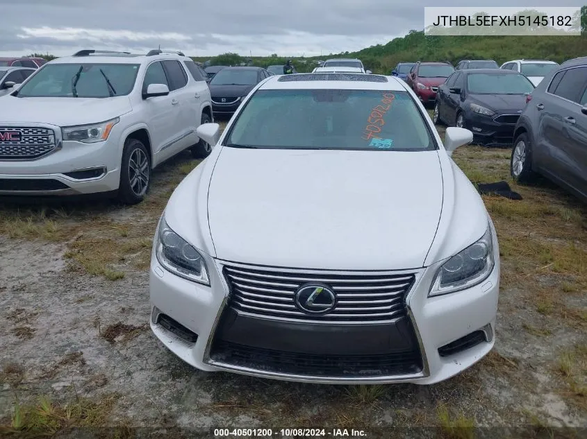 2017 Lexus Ls 460 VIN: JTHBL5EFXH5145182 Lot: 40501200