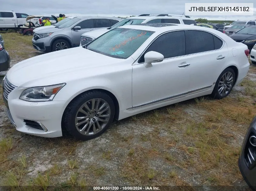 2017 Lexus Ls 460 VIN: JTHBL5EFXH5145182 Lot: 40501200