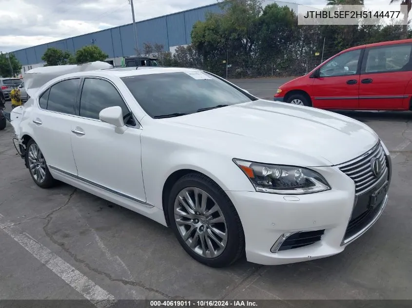 2017 Lexus Ls 460 VIN: JTHBL5EF2H5144477 Lot: 40619011