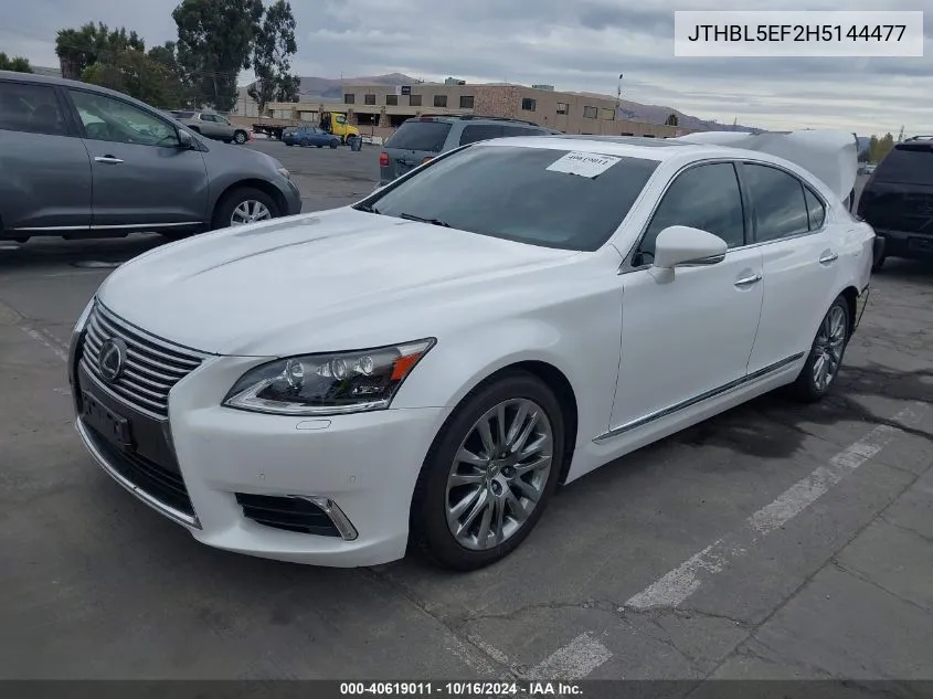 2017 Lexus Ls 460 VIN: JTHBL5EF2H5144477 Lot: 40619011