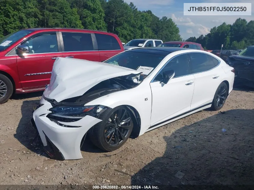 2018 Lexus Ls 500 F Sport VIN: JTHB51FF0J5002250 Lot: 39620882