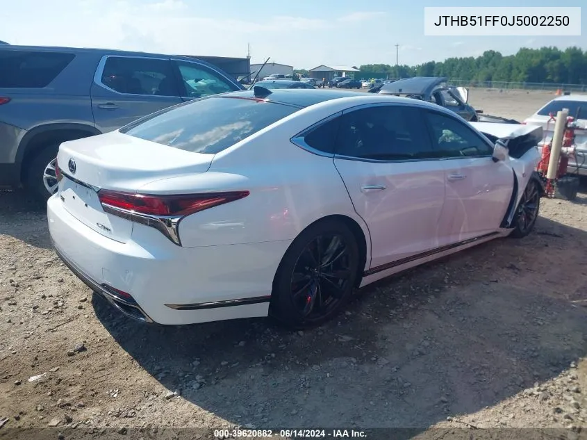 JTHB51FF0J5002250 2018 Lexus Ls 500 F Sport