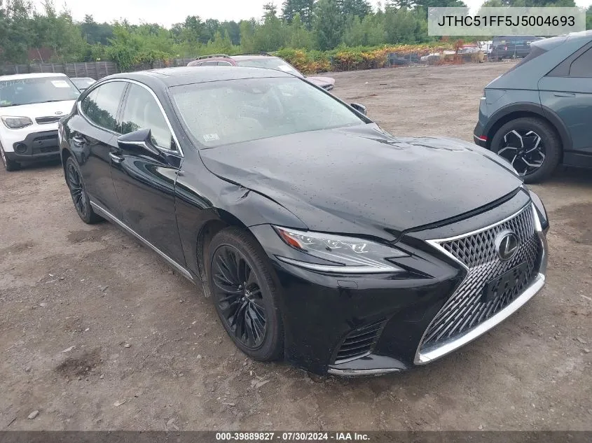 2018 Lexus Ls 500 VIN: JTHC51FF5J5004693 Lot: 39889827