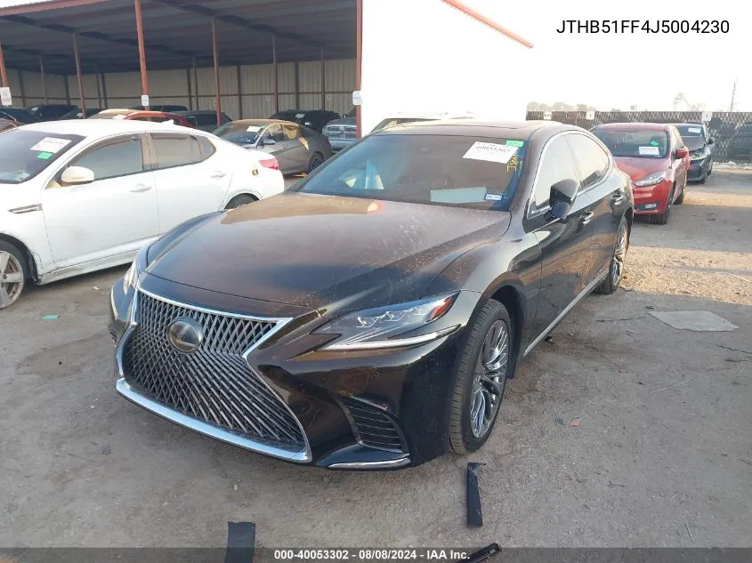 2018 Lexus Ls 500 Base/500 F Sport VIN: JTHB51FF4J5004230 Lot: 40053302