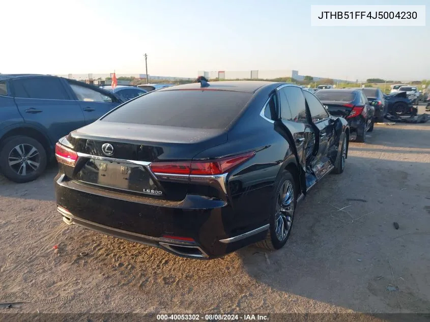 2018 Lexus Ls 500 Base/500 F Sport VIN: JTHB51FF4J5004230 Lot: 40053302