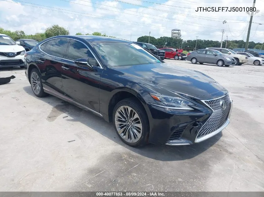 2018 Lexus Ls 500 VIN: JTHC5LFF7J5001080 Lot: 40077853