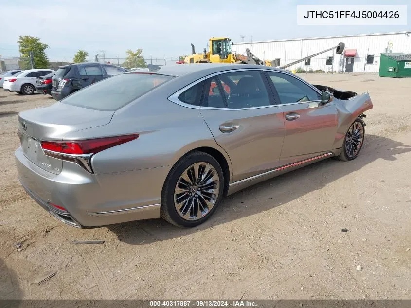 2018 Lexus Ls 500 500 Base/500 F Sport VIN: JTHC51FF4J5004426 Lot: 40317887