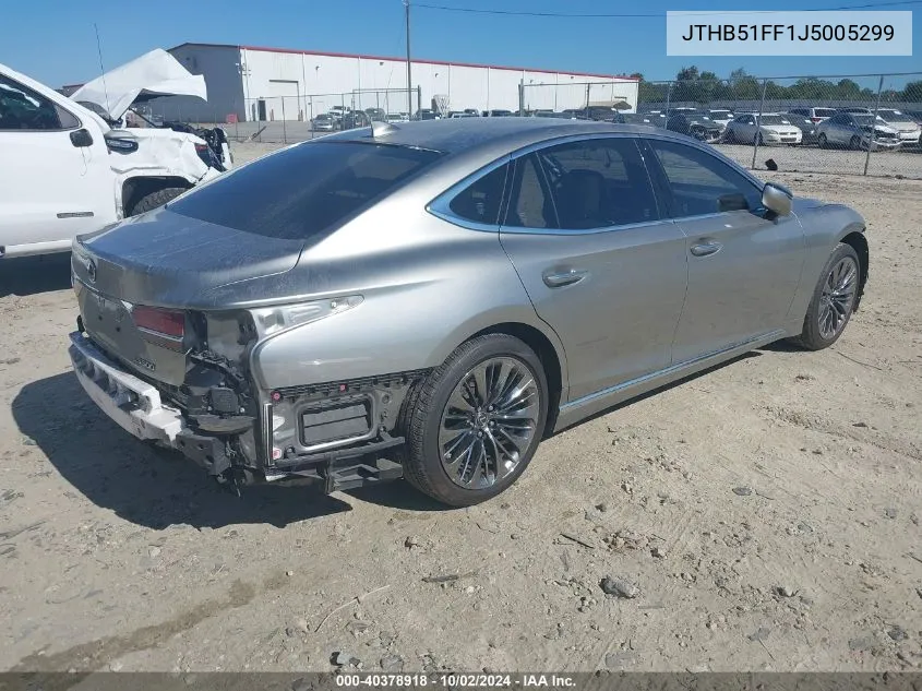 2018 Lexus Ls 500 VIN: JTHB51FF1J5005299 Lot: 40378918