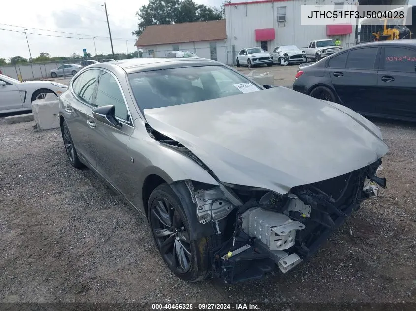 2018 Lexus Ls 500 F Sport VIN: JTHC51FF3J5004028 Lot: 40456328