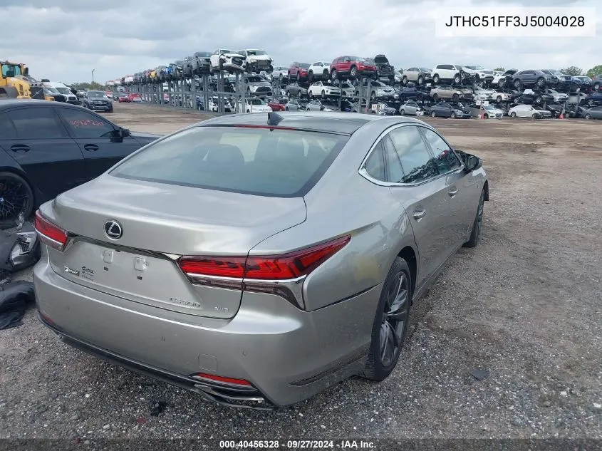 2018 Lexus Ls 500 F Sport VIN: JTHC51FF3J5004028 Lot: 40456328