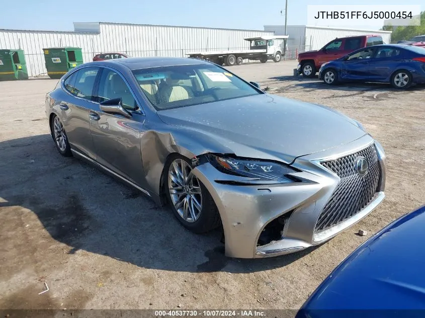 2018 Lexus Ls 500 VIN: JTHB51FF6J5000454 Lot: 40537730