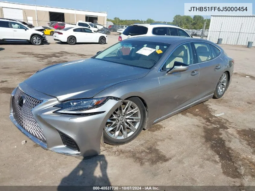 2018 Lexus Ls 500 VIN: JTHB51FF6J5000454 Lot: 40537730