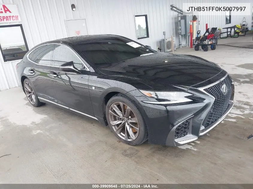 2019 Lexus Ls 500 F Sport VIN: JTHB51FF0K5007997 Lot: 39909545