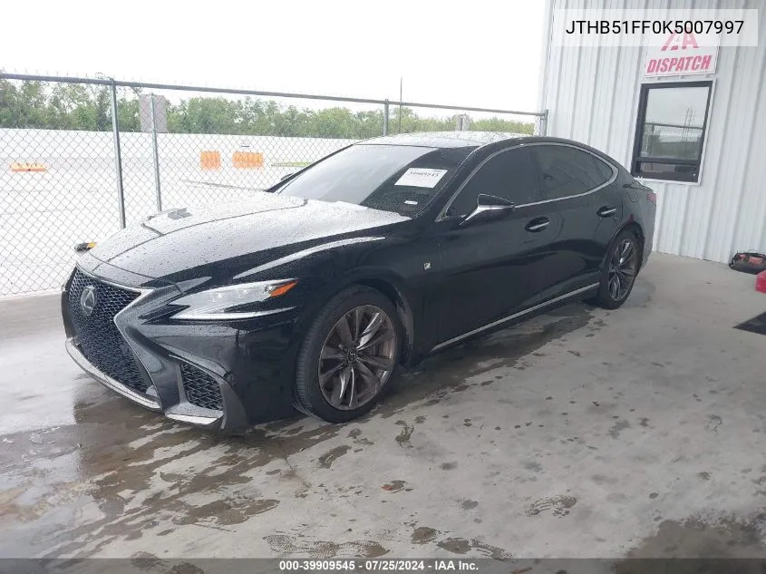 JTHB51FF0K5007997 2019 Lexus Ls 500 F Sport