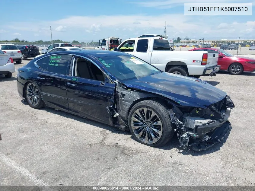 JTHB51FF1K5007510 2019 Lexus Ls 500