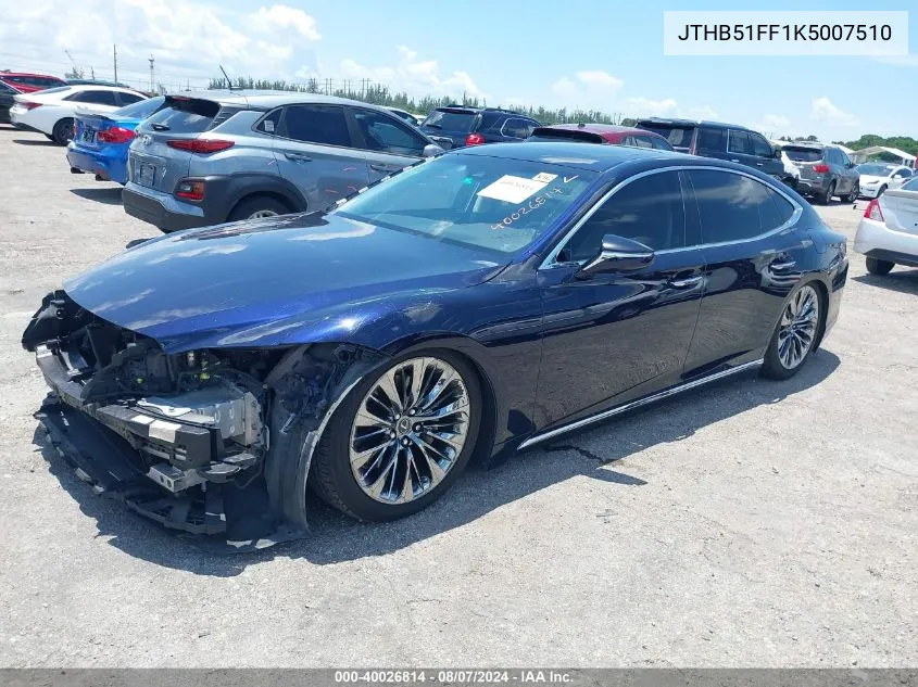 JTHB51FF1K5007510 2019 Lexus Ls 500