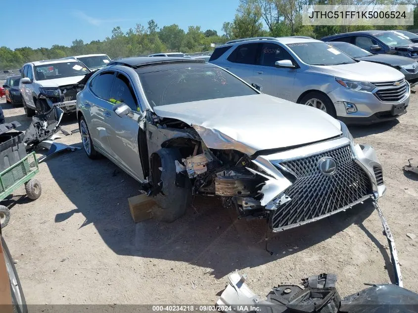 2019 Lexus Ls 500 VIN: JTHC51FF1K5006524 Lot: 40234218