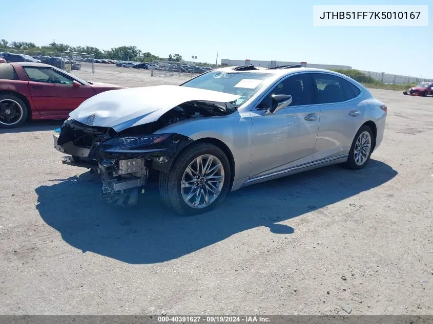 2019 Lexus Ls 500 VIN: JTHB51FF7K5010167 Lot: 40391627